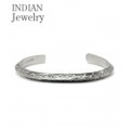 INDIAN JEWELRY ナバホ族アーティストGENEVA RAMONE氏の作品『NAVAJO SILVER BANGLE GENEVA RAMONE』【アメカジ・ネイティブ】IJ-056