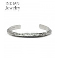 INDIAN JEWELRY ナバホ族アーティストGENEVA RAMONE氏の作品『NAVAJO SILVER BANGLE GENEVA RAMONE』【アメカジ・ネイティブ】IJ-056