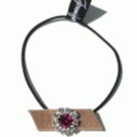 Jennifer Ouellette◆ストンフラワー＆フェルトヘアゴム◆フューシャ