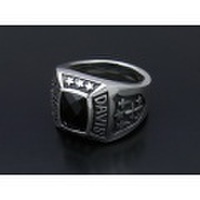 Justin Davis（ジャスティンデイビス）　Marshal Ring w/Onyx（マーシャルリングw/オニキス）