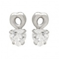 K10WG ハートピアス 46-5607