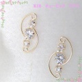 K18　キュービック　ピアス
