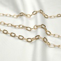 K18イエローゴールド　Ｆケーブルチェーン　90cm　4.0mm