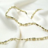 K18イエローゴールド　ショート＆ロングチェーン　50cm　1.5mm