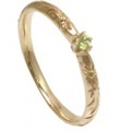 Luce - K14YG ルーチェリング 8月ペリドット