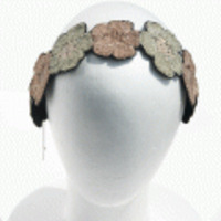 Namrata Joshipura◆フラワーヘアバンド◆ゴールド＆ブロンズ