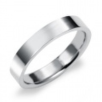 Pt950　フラット・マリッジリング（結婚指輪・幅広タイプ）3.5mm (N035O152N1*01)