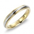 Pt950＆K18YG　コンビネーション・マリッジリング（結婚指輪）4mm (T040H178N1*01)