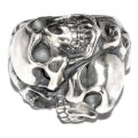 RAT RACE(ラットレース)　ツーフェイス”TAO”スカルリング　L　TFS-2