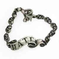 RAT RACE(ラットレース)　メッセージオンリボンブレスレット ショート(約18cm)/HATE　RMB-1S