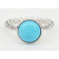 SS スリーピングビューティートルコ石 ボール リング