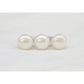SS 淡水パール　ライン デザインリング