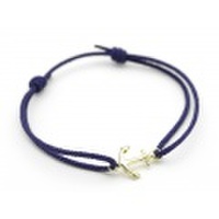 SYMPATHY OF SOUL（シンパシーオブソウル）　Small Anchor Cord Bracelet - K18Yellow Gold（スモールアンカーコードブレスレット - K18イエローゴールド）