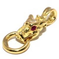 TRAVIS WALKER(トラヴィスワーカー) CHY090 Tiny Gargoyle Charm w/Ruby タイニーガーゴイルチャームゴールド　ルビーアイズ