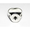 VASSER(バッサー)Triple Starburst Ring Silver w/BLK CZ(トリプルスターバーストリング)