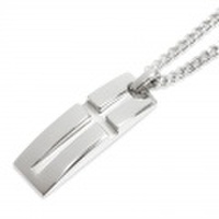 [刻印OK]　スリットクロスネックレス｜Mens（メンズ）95-2207