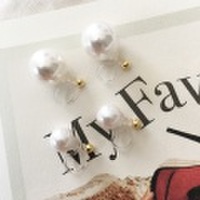 [再販7][即納] ピアスみたいに見えるイヤリング　一粒パールノンホールピアス