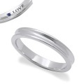 fe-fe スーパースチール リング 指輪 LOVE 刻印 サファイア 石 一粒 男性用 Men’s fe-206 y160622