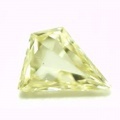 【 Under S (Light Yellow) カラー 】天然イエローダイヤモンド ルース(裸石) 0.169ct, SI-1, ファンシー・カット【 中央宝石研究所ソーティング袋付 】 【 送料無料 】