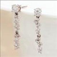 【DJKAORIセレクションモデル】【送料無料】ジェムケリーK18ホワイトゴールドダイヤモンドピアス