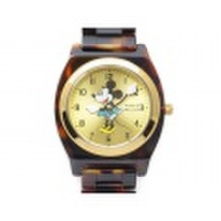 【Disney】べっ甲柄 ミニー ウォッチ Minnie 腕時計