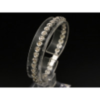 【K18WG ホワイトゴールド】ブレスレット ダイヤモンド3.00ct テニスブレスレット 13.6g レディース 1376-0
