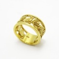 【Viewlu】《ラス１フェア》サイズが合えばラッキー☆ゴールドローズオープンワークリング〔9号〕