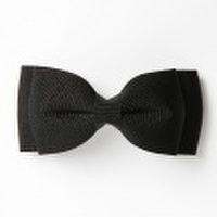 【あす着対応】お宮参り バレッタ BH-004BA ヘアアクセサリー ブラック 黒 リボン 可愛い 髪飾り レディース 女性用 華やか