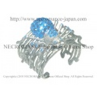 【ネクロマンス NECROMANCE】 スパイダーカフブレスレット Spider Cuff Bracelet ＜ブルー/Blue/青＞ 蜘蛛