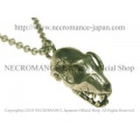 【ネクロマンス NECROMANCE】 バットスカルネックレス Bat Skull Necklace コウモリ 蝙蝠 頭蓋骨 骸骨