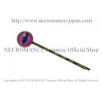 【ネクロマンス NECROMANCE】 義眼ヘアピン Glass Eye Hair Pins ＜ピンク ブルー/Pink Blue//桃色青＞ 目玉 悪魔 ドラゴン Dragon 龍