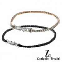 【ペア販売】zanipolo terzini (ザニポロタルツィーニ) ジルコニア ペア テニス ブレスレット ステンレス アクセサリー [ステンレスブレスレット] 送料無料