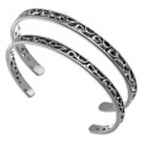 【ペア販売】アラベスク ペアバングル シルバー アクセサリー [シルバーブレスレット] 送料無料 バングル ヴァイン