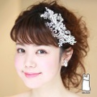 【新着商品】【店舗人気】【和装にも】爽やか系ブライダル髪飾り B-324