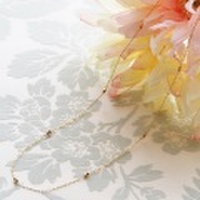 【送料無料】 K18 Lumière station freenecklace/45cm（ルミエールステーションフリーネックレス/45cm）