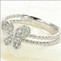 【送料無料】Jeunefille-ジュヌフィーユ-K18ホワイトゴールドダイヤモンドリング