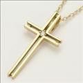 【送料無料】plus-プリュス-K10YGクロスネックレス
