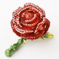 【送料無料】【中国製】【母の日】プレゼント ジュエリーケース 宝石箱 mothersday 薔薇 バラ フラワー 贈り物 (ローズ)　5577-PA18