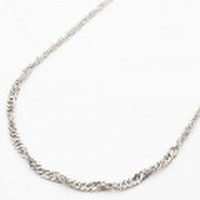 【送料無料】【日本製】純pt/純プラチナ/pt999 ネックレス/チェーン/スクリュー 45cm 6g 0504-NP08