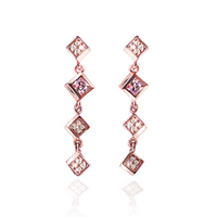 【送料無料】エボリューションケリーピンクシルバーピアス