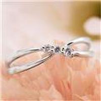 【送料無料】ジェムケリーK18ホワイトゴールドダイヤモンドリング