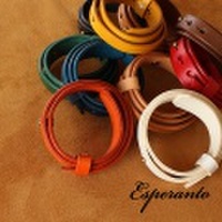 【即納】esperanto 3連レザーブレスレット 3重巻 ブッテーロレザー エスペラント　【メール便対応/メール便送料無料】