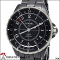 シャネル J12 38mm GMT ブラックセラミック メンズ 自動巻き 腕時計 H3012 CHANEL 美品 [114482]