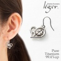 【片耳用】純チタンピアス(フック)フォーリーブス PF110
