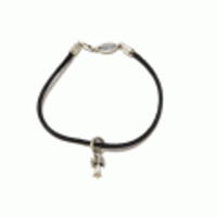 ＫＺブレスレット ＣＨクロスチャーム ブラック