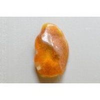 アンバー（琥珀）穴あき【12】天然石ルース・カボション・原石（28×18mm）