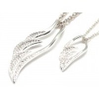 ウィングモチーフ×シルバーペアペンダント/shp022