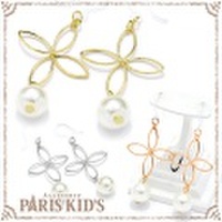 オープン ペタル パール 樹脂 ピアス パリスキッズ本店 原宿 pariskid’s 公式 通販 安い josim