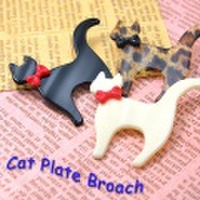 キャットプレート ブローチ ねこ ねこ ymgir colpo