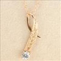 クロスフォーK10PGジルコニアネックレス